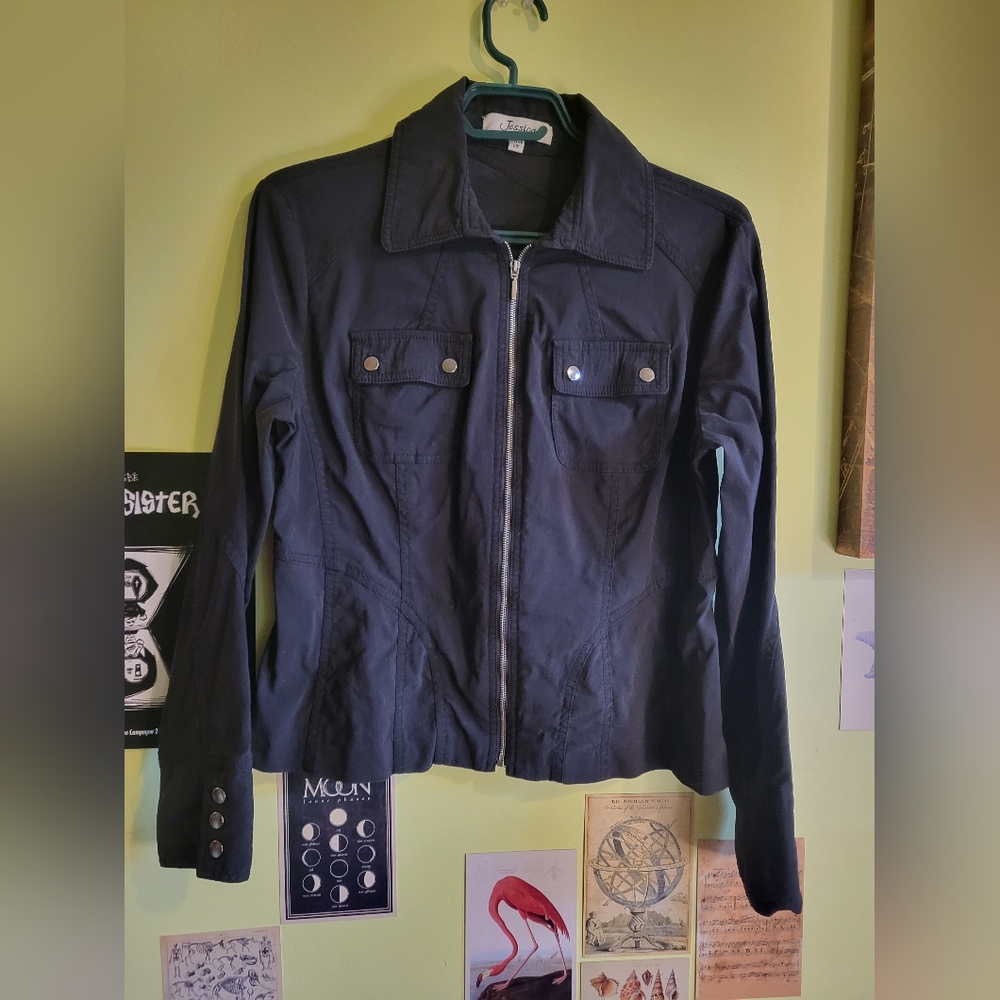 Vintage petite Jessica black jacket extensible sz10P (xsmall)